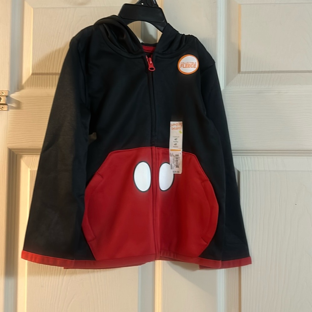DISNEY JUMPING BEANS MICKEY COSTUME HOODIE: NEW WITH TAGS: SIZE 4T